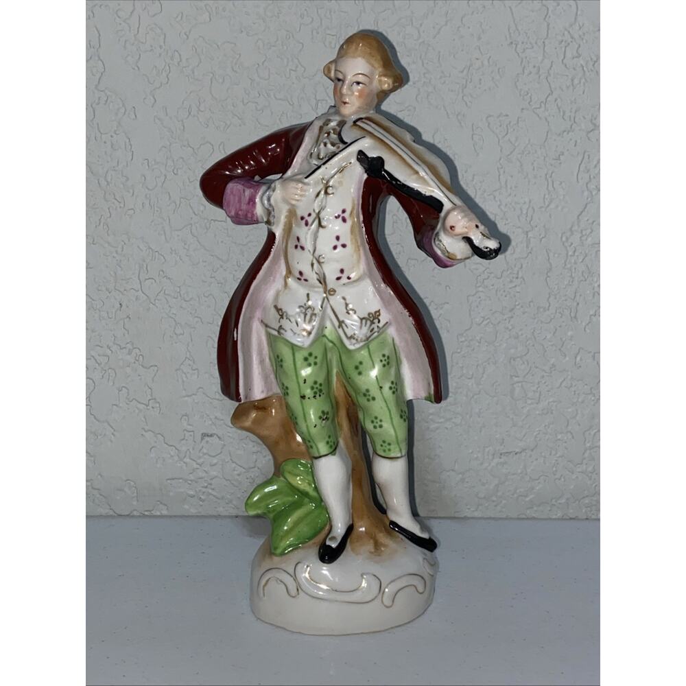 Rare Vintage Lot Of 4 Men‎ Victorian Royal Figurines Made In Occupied Japan 10” - Picture 7 of 14